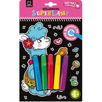 Welurkowe superlamy. Dotykaj i koloruj