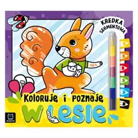 Koloruję i poznaję. W lesie. Kredka segmentowa