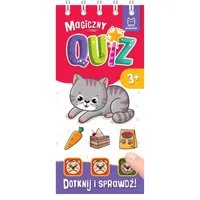 Magiczny quiz z kotkiem. Dotknij i sprawdź! 3+