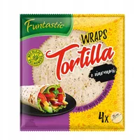 Tortilla pszenna z ziarnami 4 szt. x 25 cm 250ml