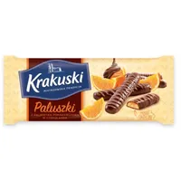 Paluszki z galaretką pomarańczą w czekoladzie Krakuski 144g