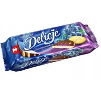 Delicje szampanskie z galaretka jagodowa 147g