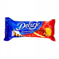 Delicje szampanskie z galaretka malinowa 147g