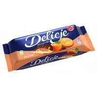 Delicje szampanskie z galaretka morelowa 147g