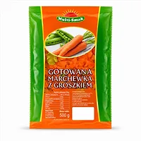 Gotowana marchewka z groszkiem 500g