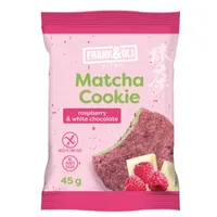 Ciastko matcha malina & biała czekolada bez cukru 45g