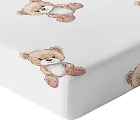 Cztery Słonie Prześcieradło z gumką, 160x80 cm Miśki WG2080 ,7985 PIL
