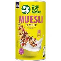 Muesli Power Up Prażone orzeszki ziemne, gorzka czekolada, orzechy pekan i liof. wiśnia 450g