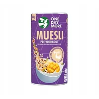 Muesli Pre-Workout suszone banany, nasiona konopii i guarana w proszku 500g