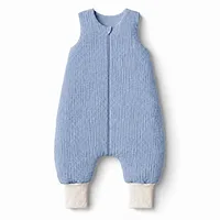 Cztery Słonie Śpiworek z nogawkami muślinowy całorocznym 0-12m Jeans WG1421,3383 