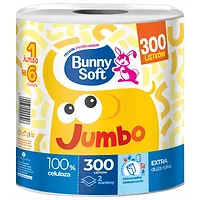 Bunny Soft JUMBO Ręcznik Papierowy 300 listków 2-warstwowy