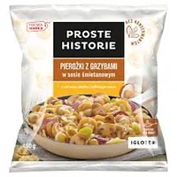 Pierożki z grzybami w sosie śmietanowym 450G