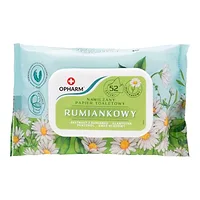 Nawilżany papier toaletowy rumiankowy Opharm 52 szt.