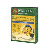 MOLLER'S Rybki Wysoka Koncentracja owocowe 27 szt. 1000g